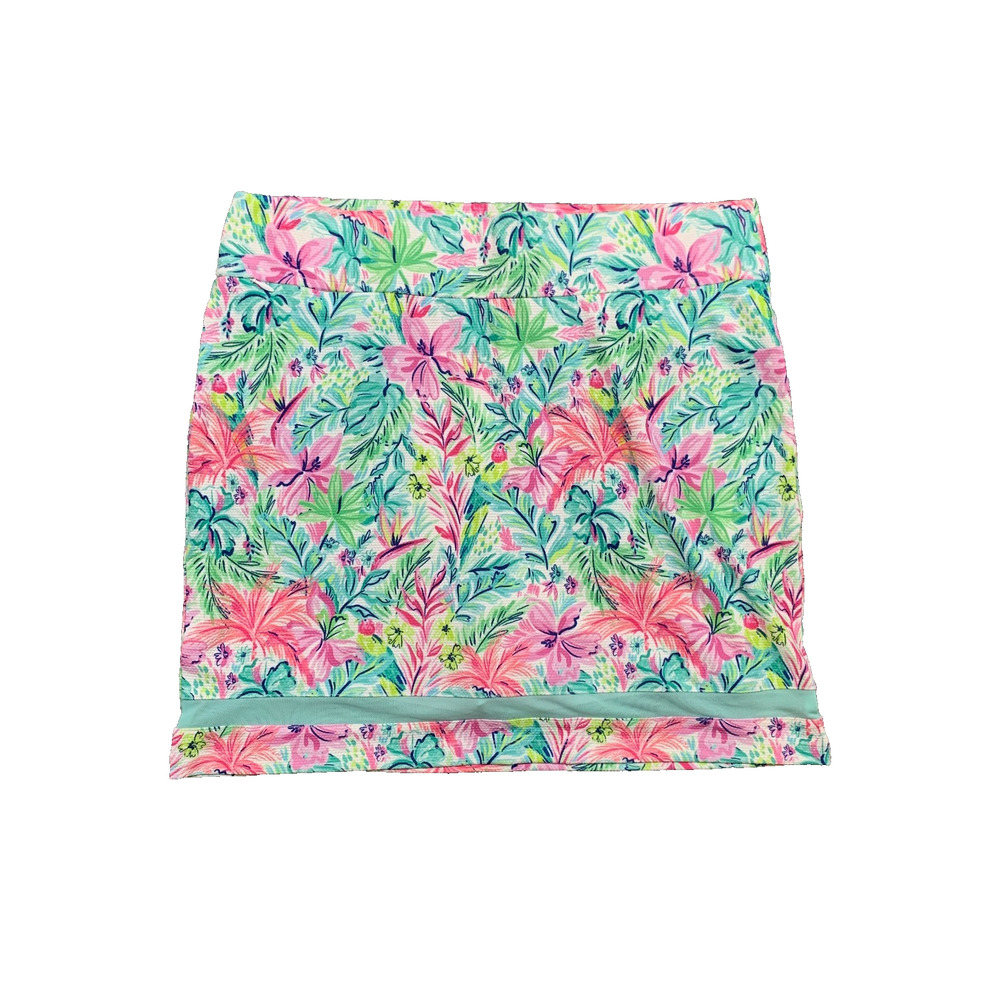 Stella Parker Skort Womens M Medium Floral Comfort Fit Stretch Mesh Panel PullOn